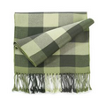 Green Plaid Bamboo Muffler Scarf